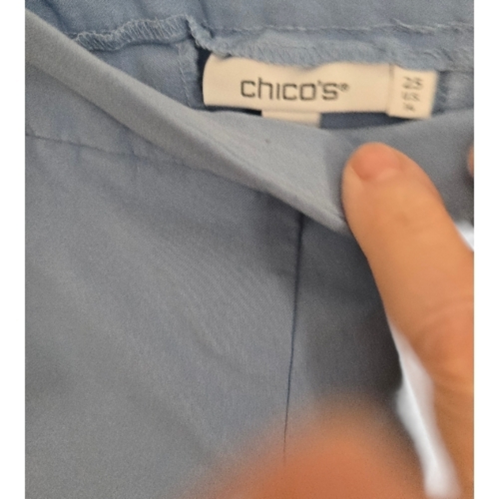 Chico's Sky Blue Women's Bermuda Shorts - Picture 5 of 6